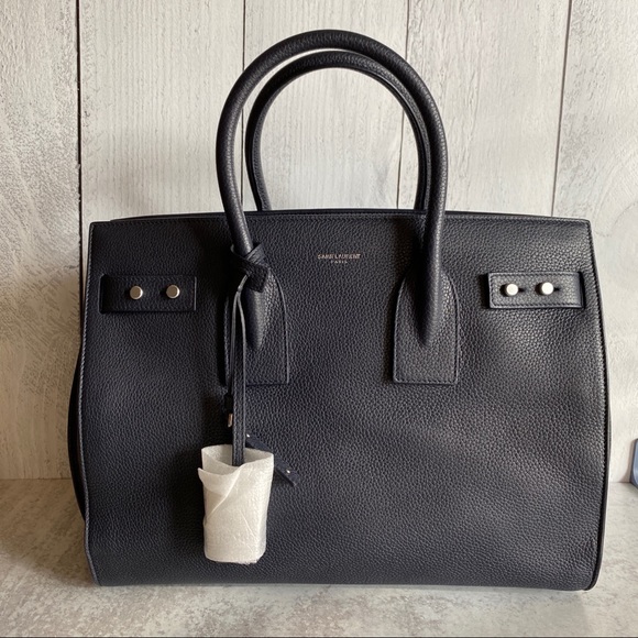 Yves Saint Laurent Handbags - Yves Saint Laurent Sac De Jour Souple Bag - Navy